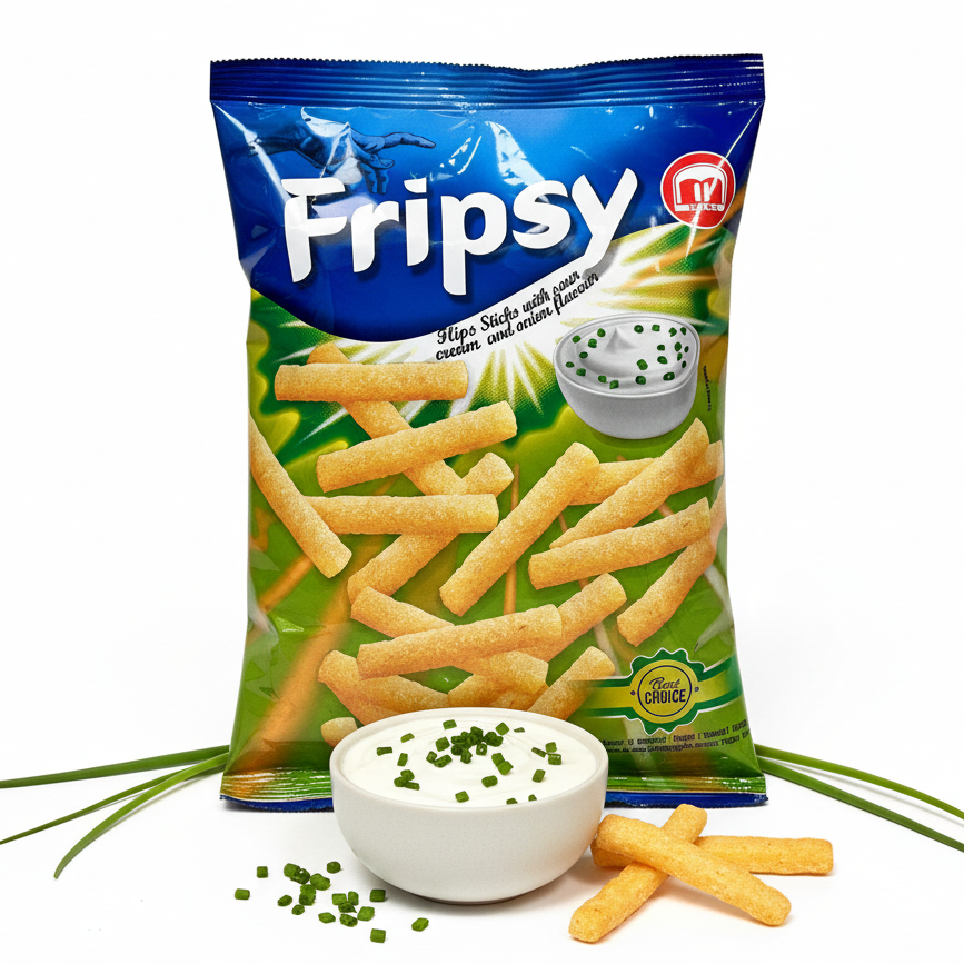 Fripsy - sour Cream & Onion Sticks 40g (halal)(Mazedonien)