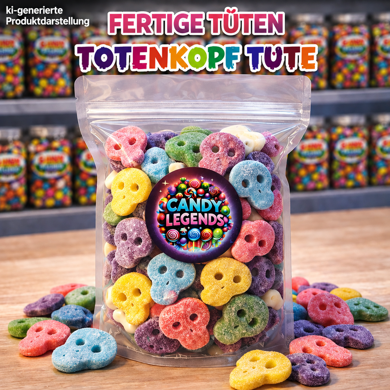 Saure Totenkopf Tüte (500g | 1000g | 2000g)