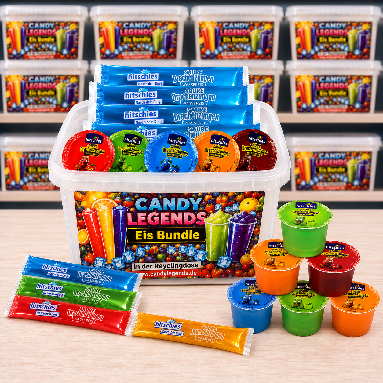 Hitschies Eis Bundle 1600ml (25 x Eis)