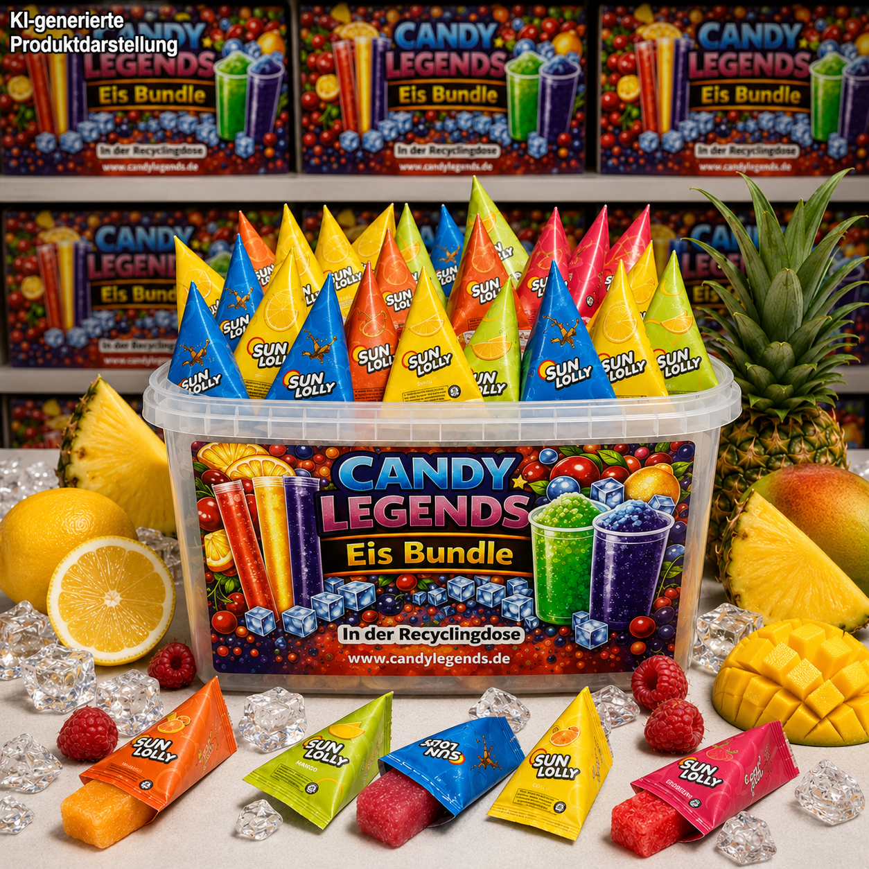 Sun Lolly Eis Bundle 1260ml (3 × 7 Sorten)♻️
