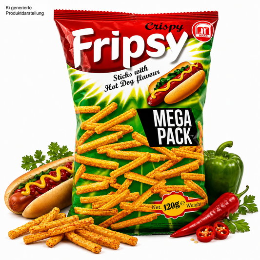 Fripsy Mega Pack - HotDog Sticks 120g (halal)(Mazedonien)