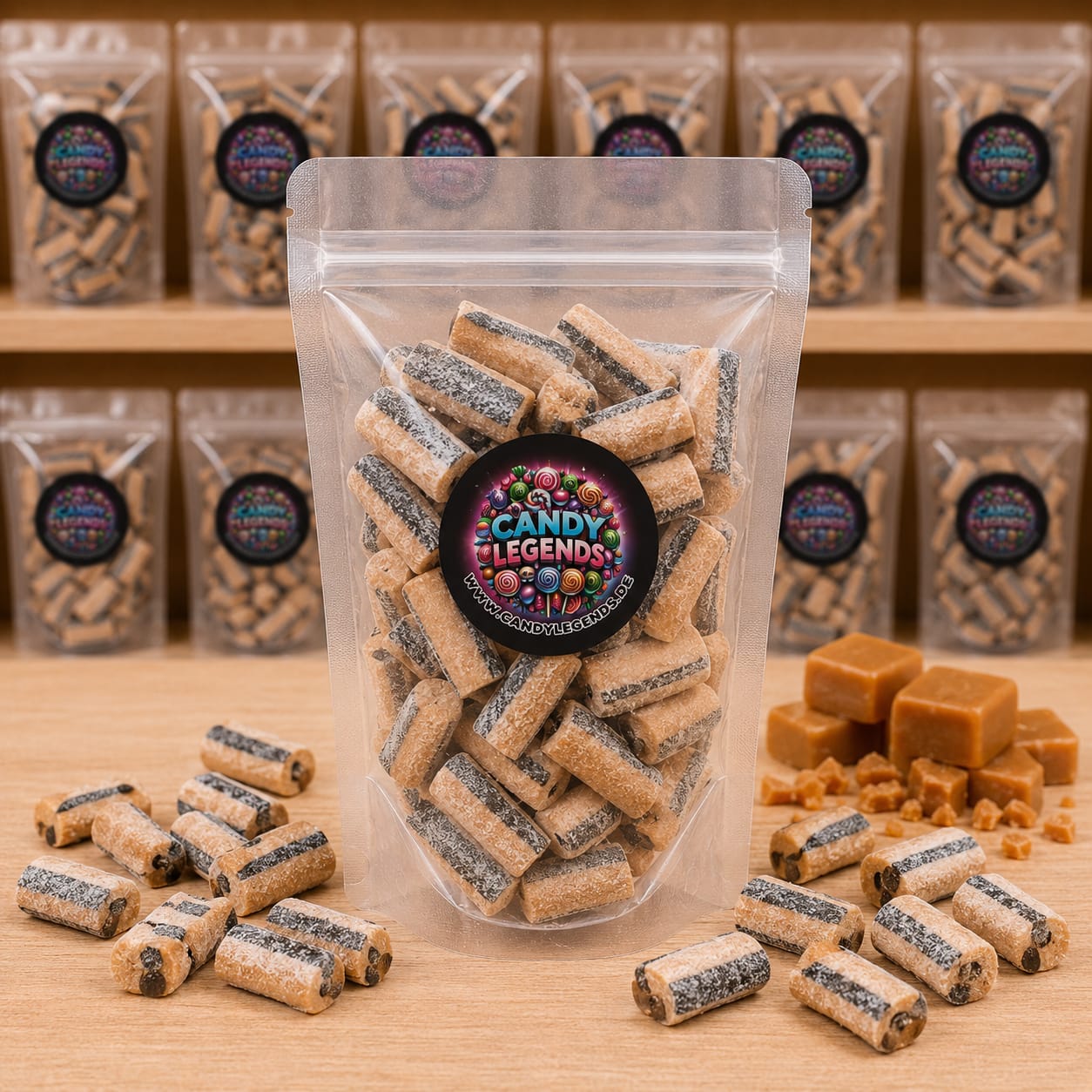 Salz-Karamell-Bonbons 300g Einzelsorte