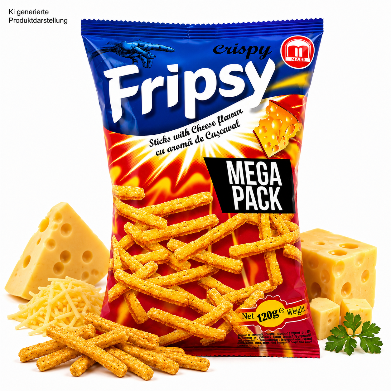 Fripsy Mega Pack - Cheese Sticks 120g (halal)(Mazedonien)