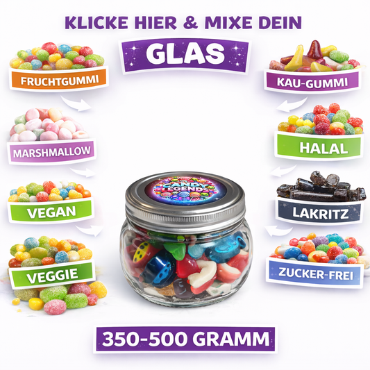 Halal CandyGlas 350-500g