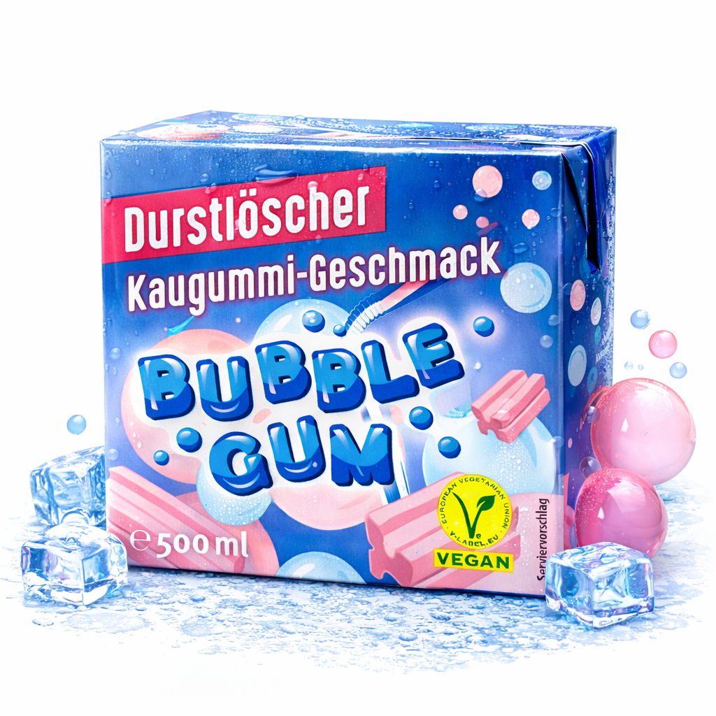 Durstlöscher Bubble Gum 500ml (Vegan) (MHD 20.07.26)