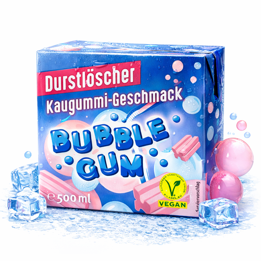 Durstlöscher Bubble Gum 500ml (Vegan) (MHD 20.07.26)