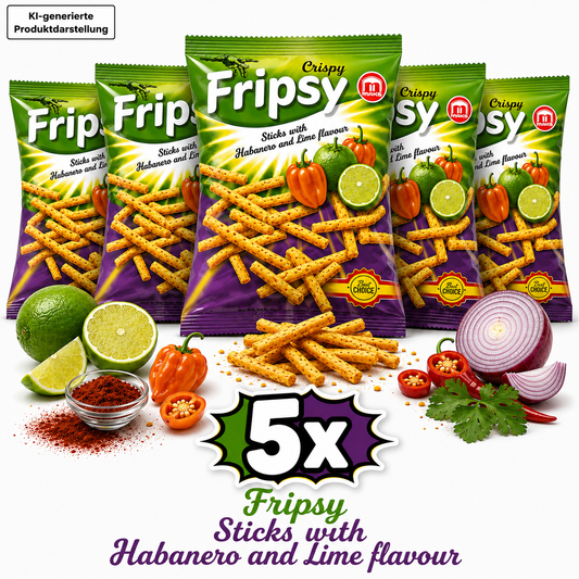 5x Fripsy - Habanero Lime 50g (halal)(Mazedonien)
