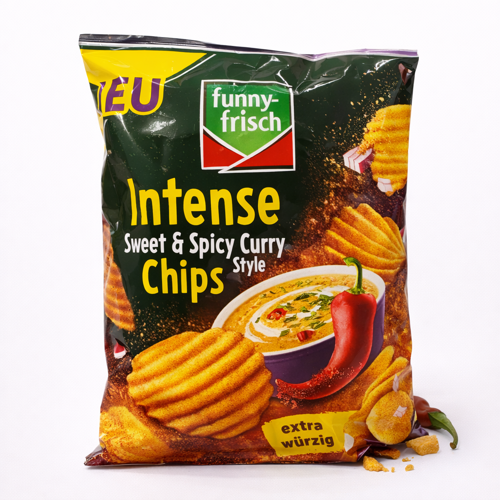 Funny Frisch Intense Chips Sweet & Spicy Curry Style 110g (vegan & glutenfrei)